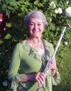 Linda Brunner with flute